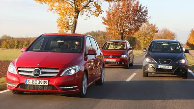 Mercedes B-Klasse, Seat Altea XL und VW Golf Plus im Vergleichstest der AUTO ZEITUNG