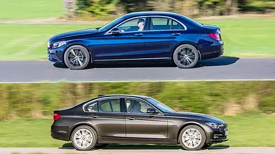 Mercedes C-Klasse/BMW 3er - Foto: Frank Ratering