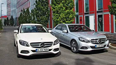 Mercedes C 250 E 250 Vergleich Bilder technische Daten