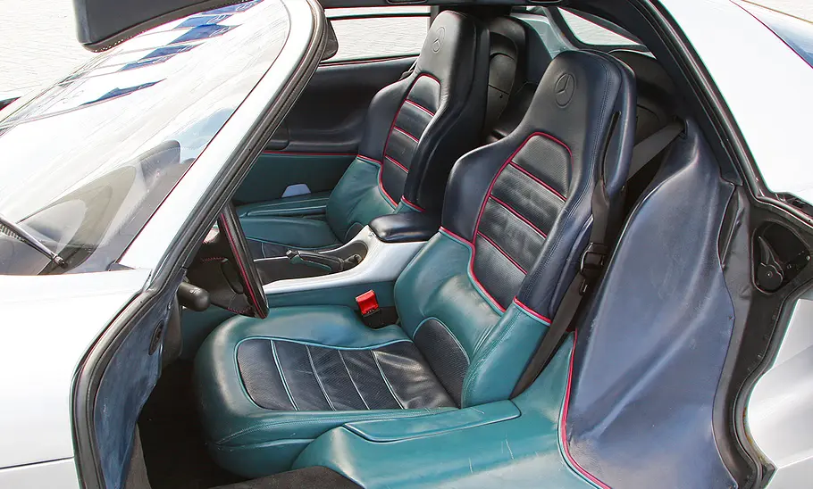 Mercedes C112 Die Sitze des Mercedes C112.