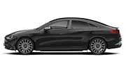 Der Mercedes CLA EQ steht vor weißem Hintergrund, von links fotografiert. - Foto: Carwow