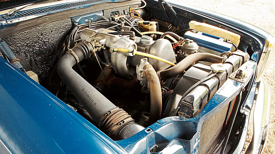 Der Motor des Mercedes 240 D