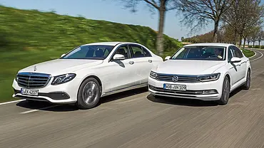 Mercedes E-Klasse/VW Passat - Foto: AUTO ZEITUNG Mercedes E-Klasse/VW Passat - Foto: AUTO ZEITUNG