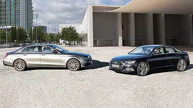 Mercedes E 220d/Audi A6 40 TDI - Foto: Frank Ratering