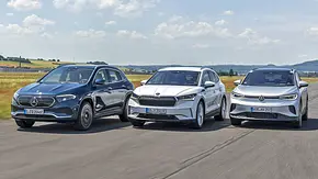 Mercedes EQA/Skoda Enyaq/VW ID.4 - Foto: Frank Ratering