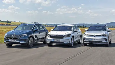 Mercedes EQA/Skoda Enyaq/VW ID.4 - Foto: Frank Ratering
