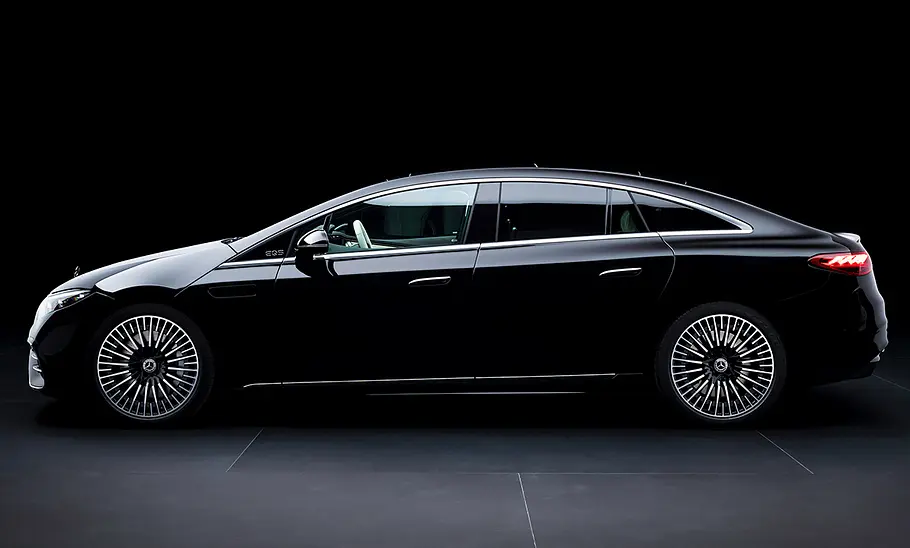 Mercedes EQS Facelift (2024) Mercedes EQS Facelift (2024); Elektroauto, Luxuslimousine, Seitenansicht, Profilansicht