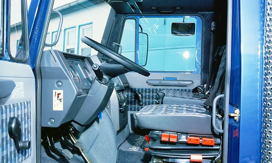 Mercedes Funmog Die Sitze des Mercedes Funmog im Ausschnitt.