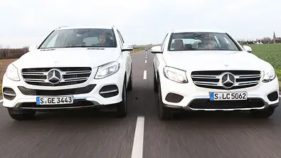 mercedes glc gle suv test vergleich