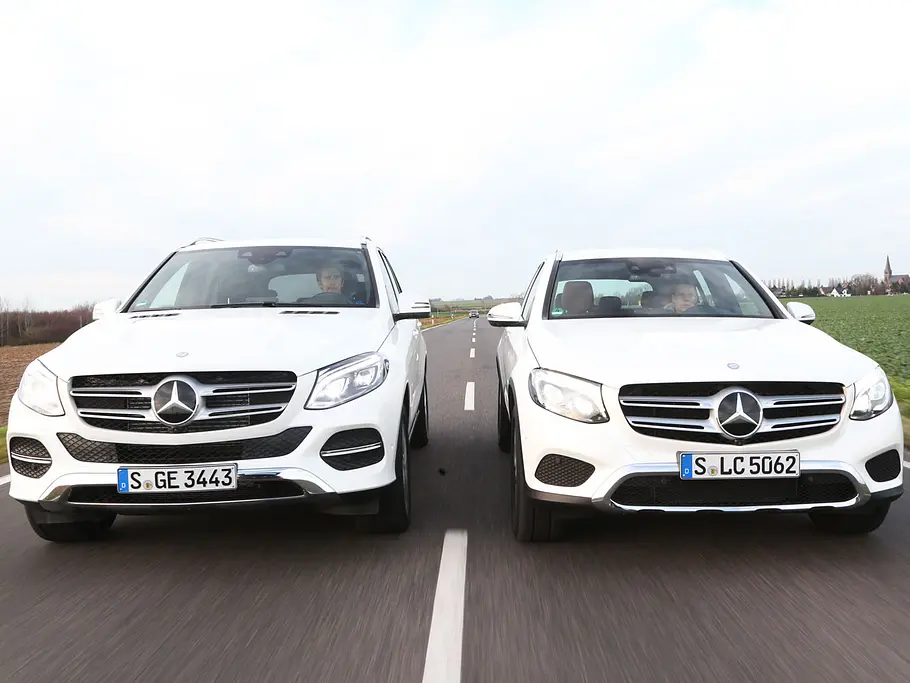 mercedes glc gle suv test vergleich