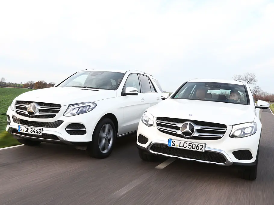 mercedes glc gle suv test vergleich