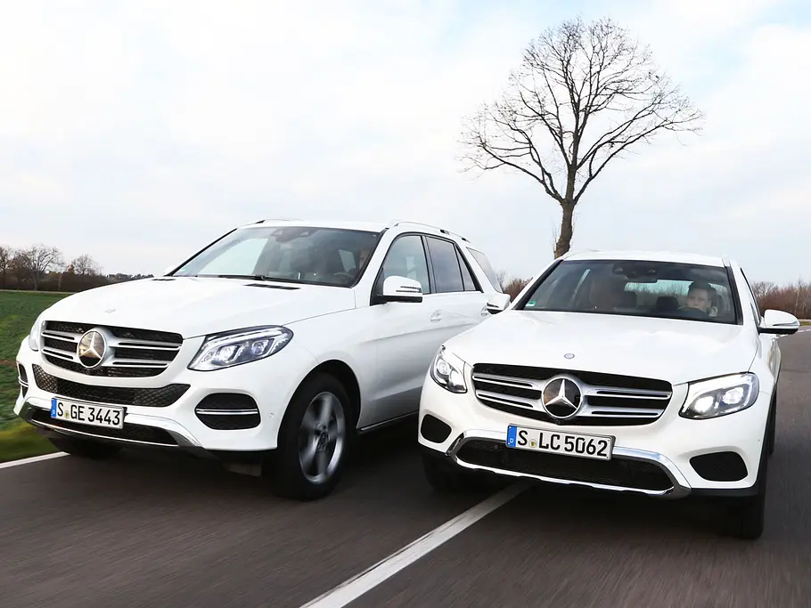 mercedes glc gle suv test vergleich