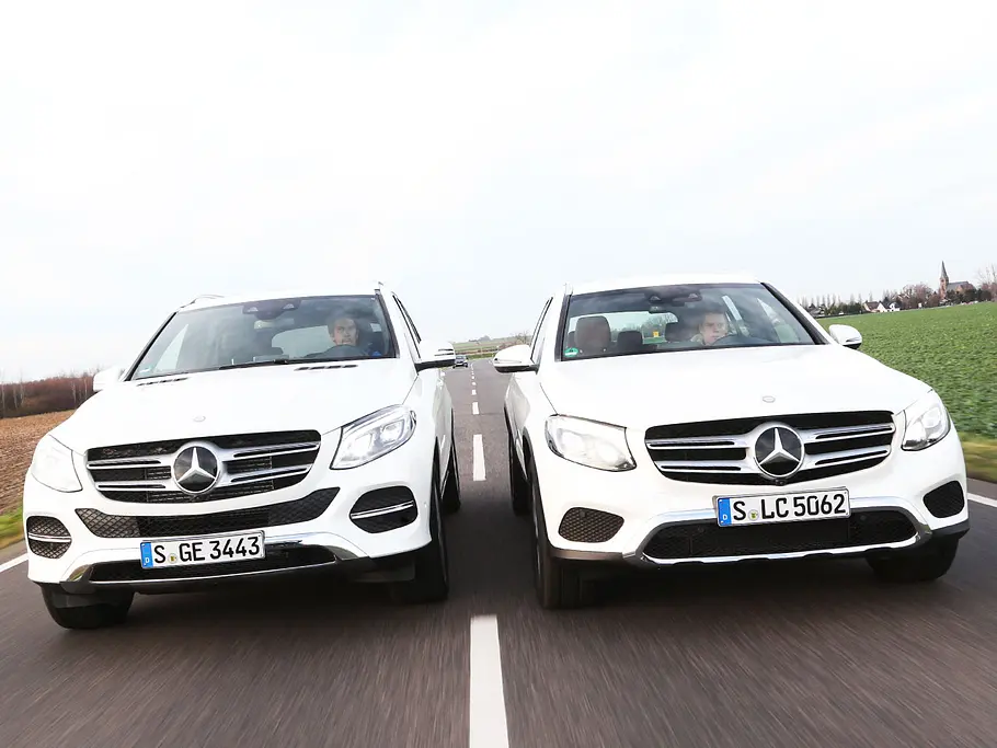 mercedes glc gle suv test vergleich