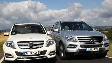 Mercedes GLK 250 BlueTEC 4MATIC Mercedes ML 250 BlueTEC 4MATIC Bilder Vergleich technische Daten