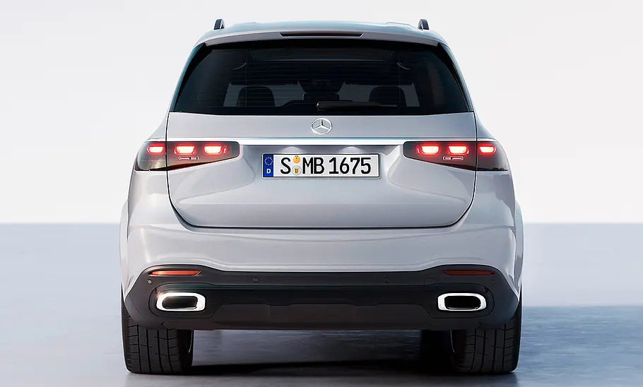 Mercedes GLS Facelift (2023) Die Heckansicht des Mercedes GLS Facelift (2023).