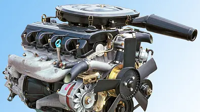 Mercedes M102 Vierzylinder Motor Bilder