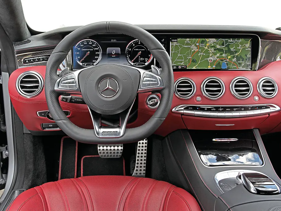 Mercedes S 63 AMG Coupé Mercedes S 63 AMG Coupé Luxusklasse Sportler Cockpit Test Bilder