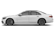 Die Mercedes S-Klasse von der Seite. - Foto: Carwow
