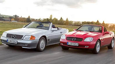Mercedes SL 320/SLK 230: Classic Cars - Foto: Frank Ratering