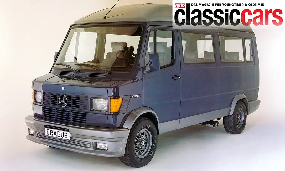 Der Mercedes T 1 Brabus statisch von schräg vorne fotografiert.