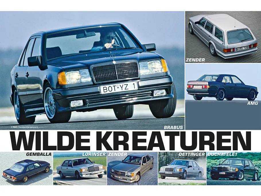 Mercedes Tuner 80er AMG Brabus Bilder Vergleich