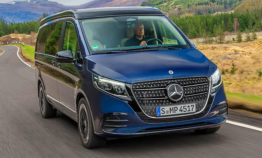 Mercedes Marco Polo Facelift (2024); fahrend, Außenansicht vorne rechts