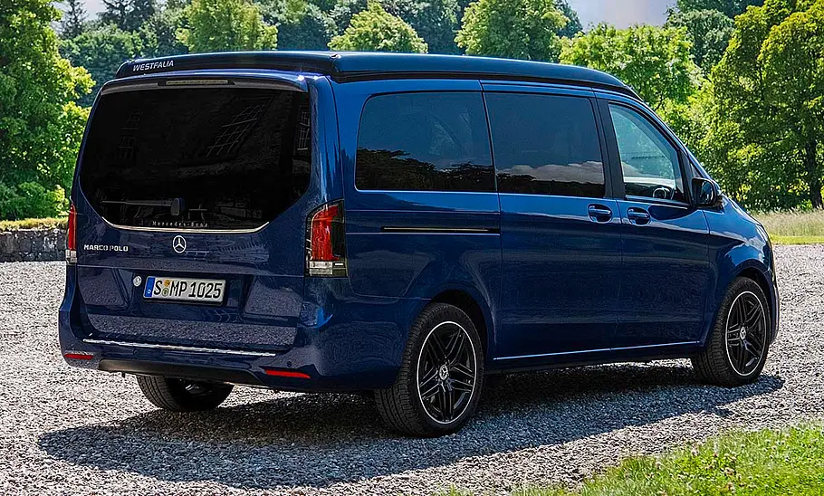 Mercedes Marco Polo Facelift (2024); stehend, Außenansicht hinten rechts