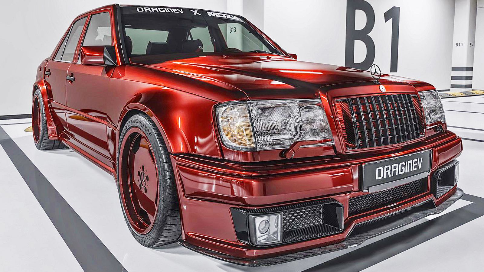 Mercedes W124: Striking body kit for the E-Class pioneer