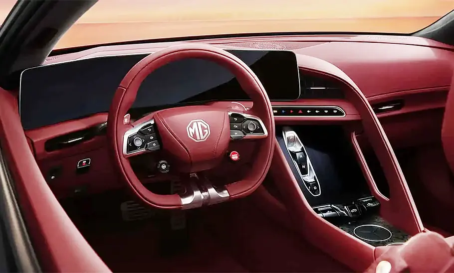 Das Cockpit des MG Cyberster (2024).