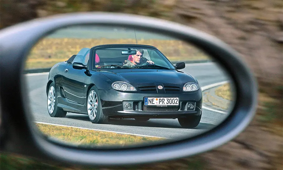 MG TF 135 Der MG TF 135 im Rückspiegel