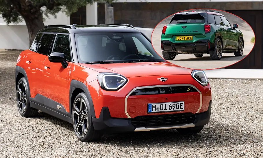 Der Mini Aceman (2024) und der Mini JCW Aceman (2024) in einer Collage.