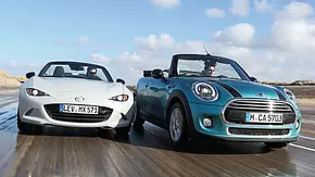 Mazda MX-5 gegen Mini Cabrio: Vergleichstest - Foto: Daniela Loof