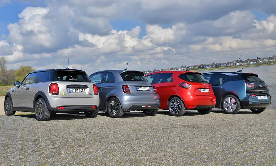 Mini Cooper SE/Fiat 500e/Renault Zoe/BMW i3