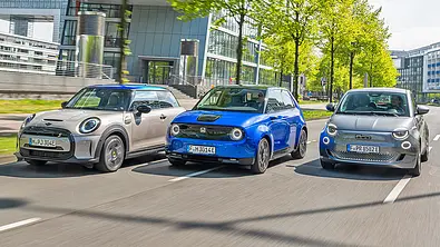 Mini Cooper SE/Honda e Advanced/Fiat 500 Elektro - Foto: Frank Ratering