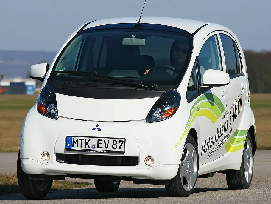 Reichweitentest Elektroautos Mitsubishi i-MiEV Front