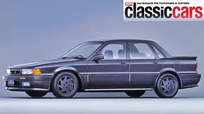 Blick von schräg vorne auf den Mitsubishi Galant AMG. - Foto: Mitsubishi Blick von schräg vorne auf den Mitsubishi Galant AMG. - Foto: Mitsubishi