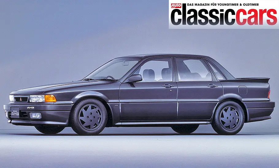 Mitsubishi Galant AMG Blick von schräg vorne auf den Mitsubishi Galant AMG.