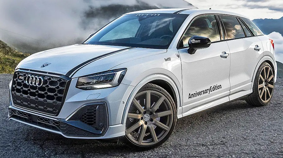 Der Audi SQ2-R von MTM stehend von schräg vorne