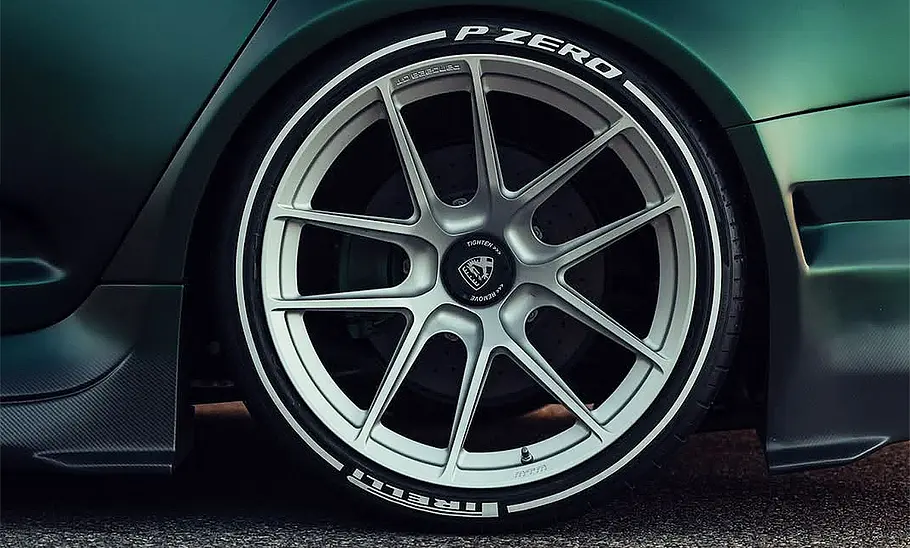 Detailansicht auf die Felge des MTM Pangaea GT.
