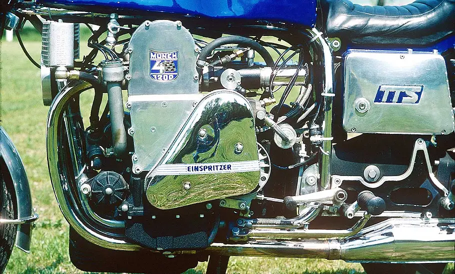 Der Motor der Münch 4 TTS E.