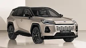 Toyota RAV4 (2026) steht im Studio, Ansicht von vorne rechst. - Foto: Toyota