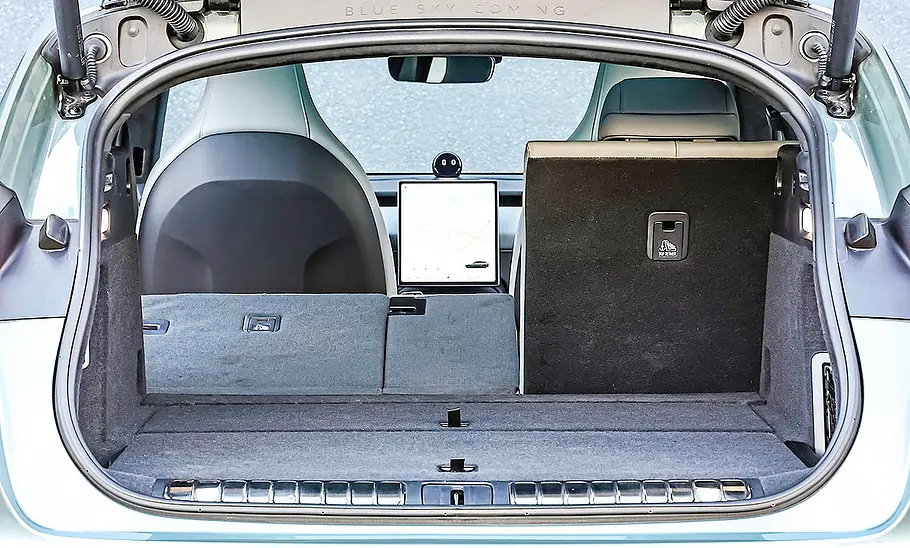 Die Kofferraum des Nio ET5 Touring Long Range.