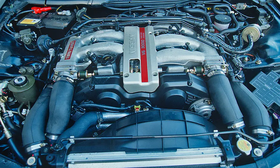 Nissan 300ZX Der Motor des Nissan 300ZX.