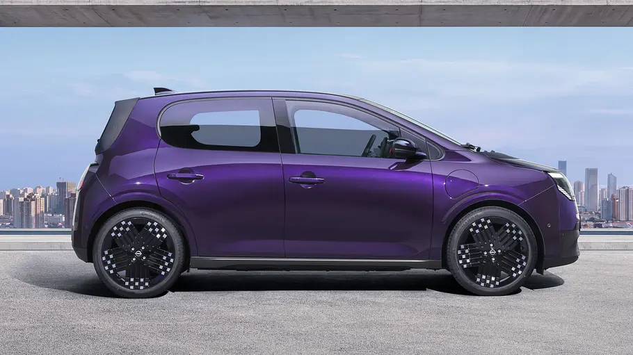 Nissan Pixo Der Nissan Pixo statisch im Profil von rechts.