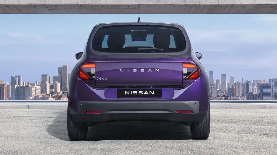 Nissan Pixo Der Nissan Pixo statisch von hinten.