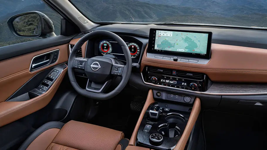 Nissan X-Trail Facelift (2026) Das Cockpit des Nissan X-Trail Facelift (2026).