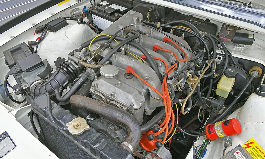 Opel Ascona 400 Der Motor des Opel Ascona 400.