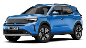 Der Opel Frontera vor weißem Hintergrund von vorne links. - Foto: Carwow