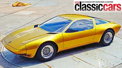 Der Opel GT-W Genève (1975) stehend von schräg vorne. - Foto: Opel
