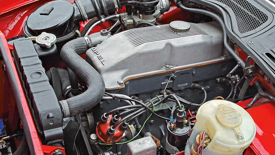 Der Motor des Opel GT 1900